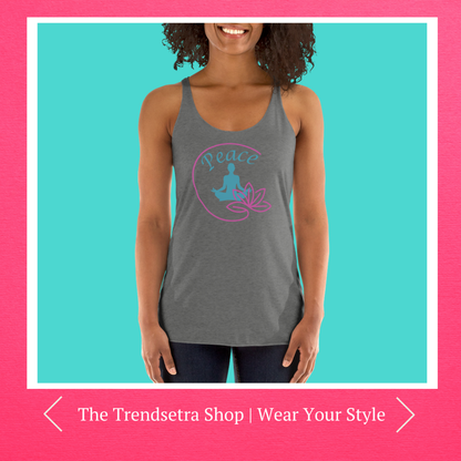 Namaste Yoga Lotus Flower Tank Top - Perfect Gift for Yoga Lovers | Women's Racerback Tank