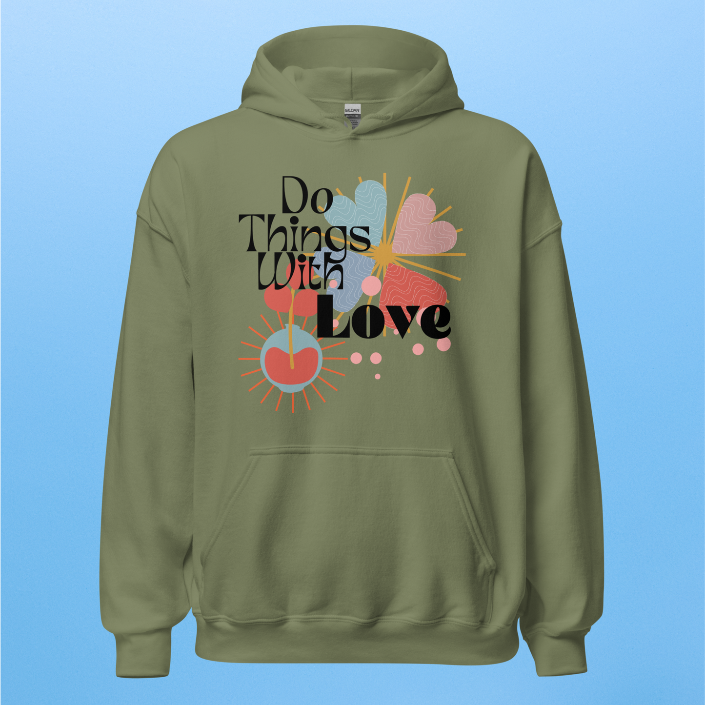 Embrace Love: Positive Affirmation Yoga Hoodie | Unisex Hoodie