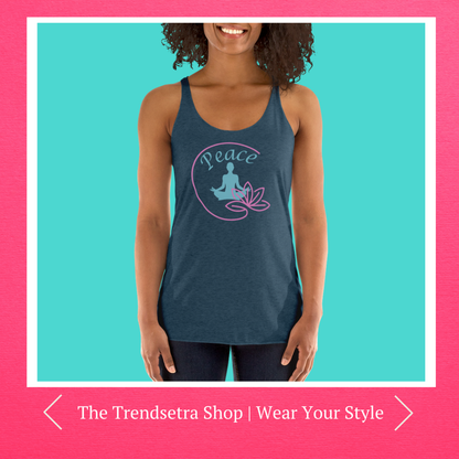 Namaste Yoga Lotus Flower Tank Top - Perfect Gift for Yoga Lovers | Women's Racerback Tank