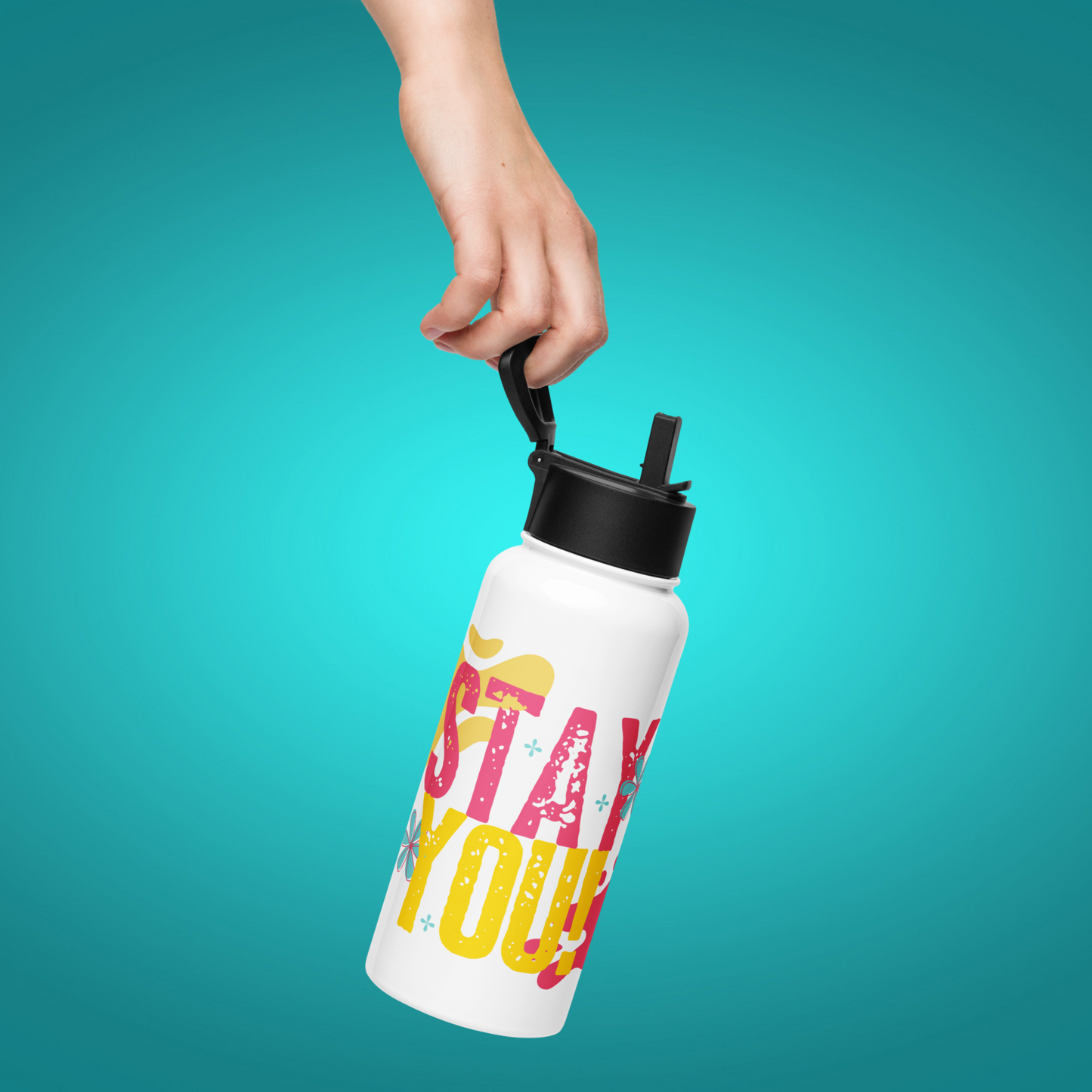 On-the-Go Essential: Durable Stainless Steel Water Bottle/ Eco Friendly Gym Companion Stainless Steel Water Bottle for Everyday Use.