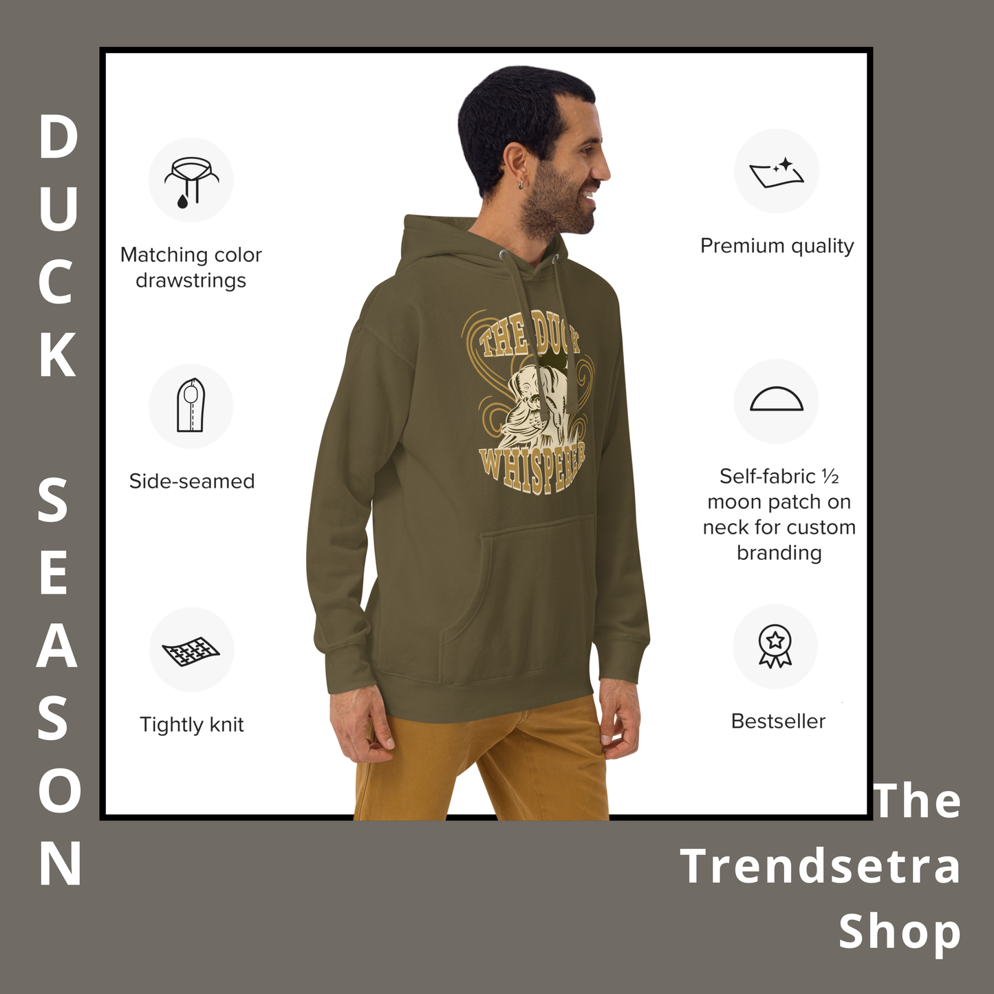 Duck Hunting Dog Hoodie - Dog Whisperer Apparel Unisex Hoodie