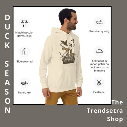 Vintage Duck Season Hoodie for Hunting Enthusiasts | Unisex Hoodie