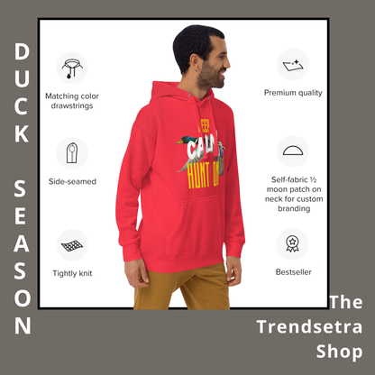 Duck Hunting Season Hoodie - Keep Calm Hunt On Hoodie | Unisex Hoodie