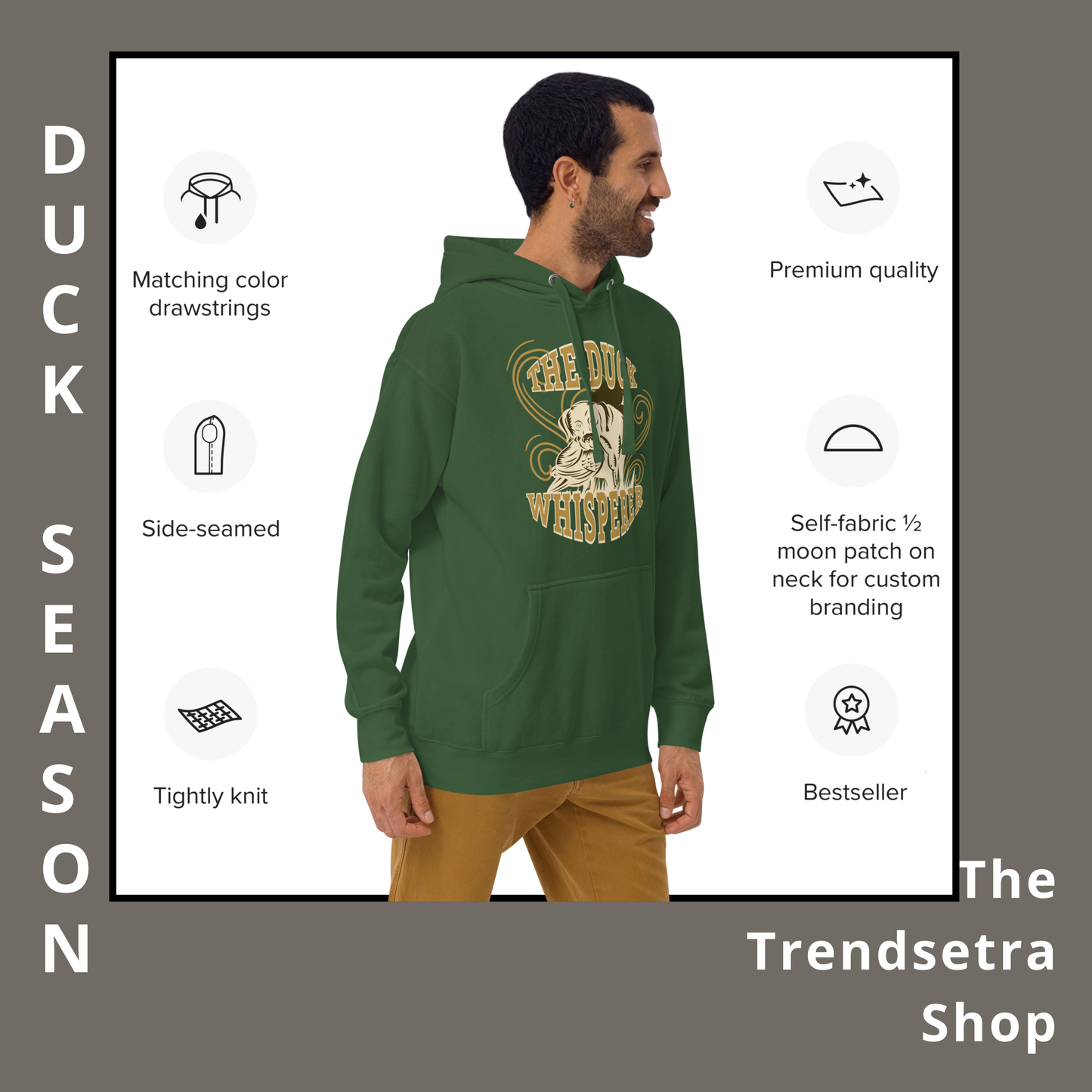 Duck Hunting Dog Hoodie - Dog Whisperer Apparel Unisex Hoodie