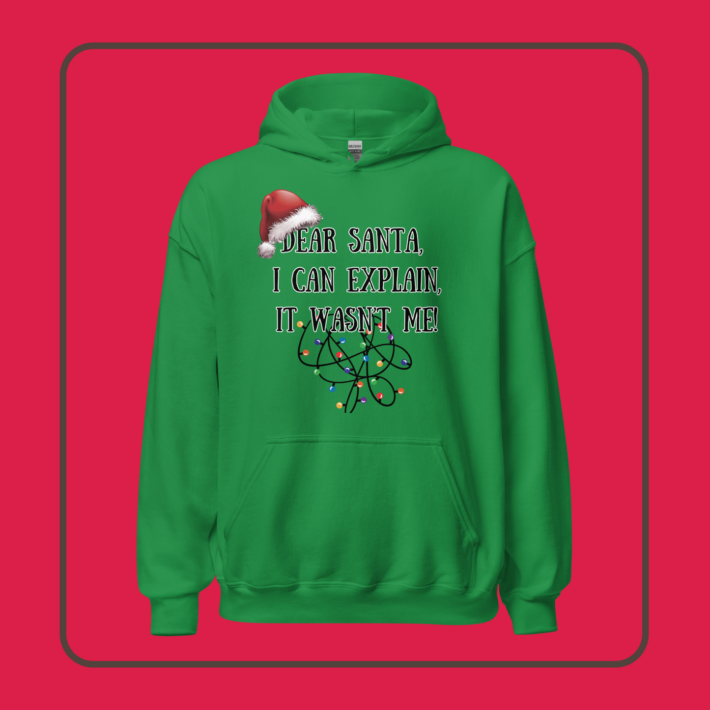 Humorous Santa Apology Hoodie: Unique Holiday Apparel | Unisex Hoodie