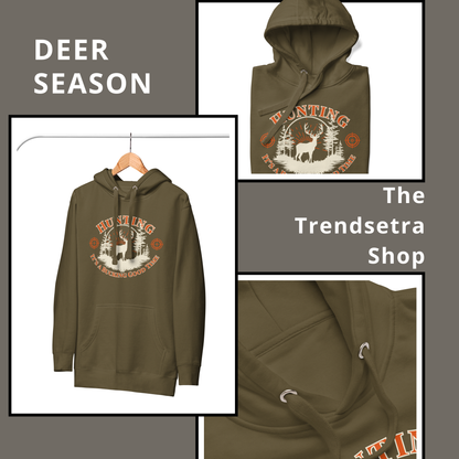 Bucking Good Time Hoodie | Funny Deer Hunting Sweatshirt for Hunters | Unisex Hoodie