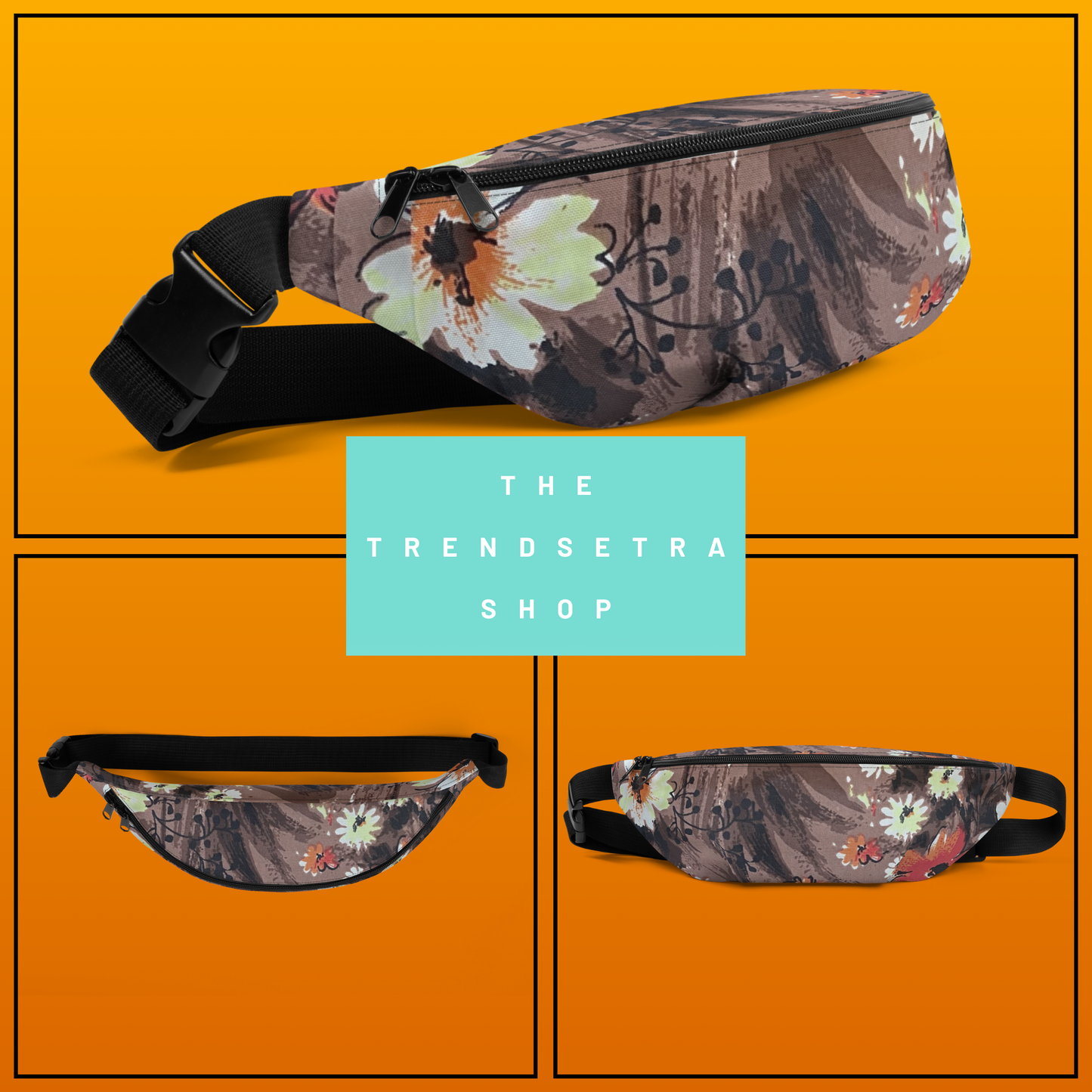 Trendy Floral Fanny Pack | Functional Crossbody Bag for Everyday Adventures | Fanny Pack