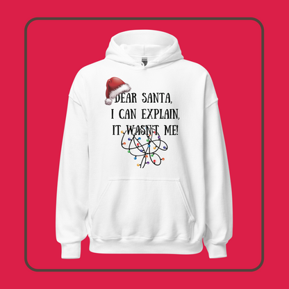 Humorous Santa Apology Hoodie: Unique Holiday Apparel | Unisex Hoodie