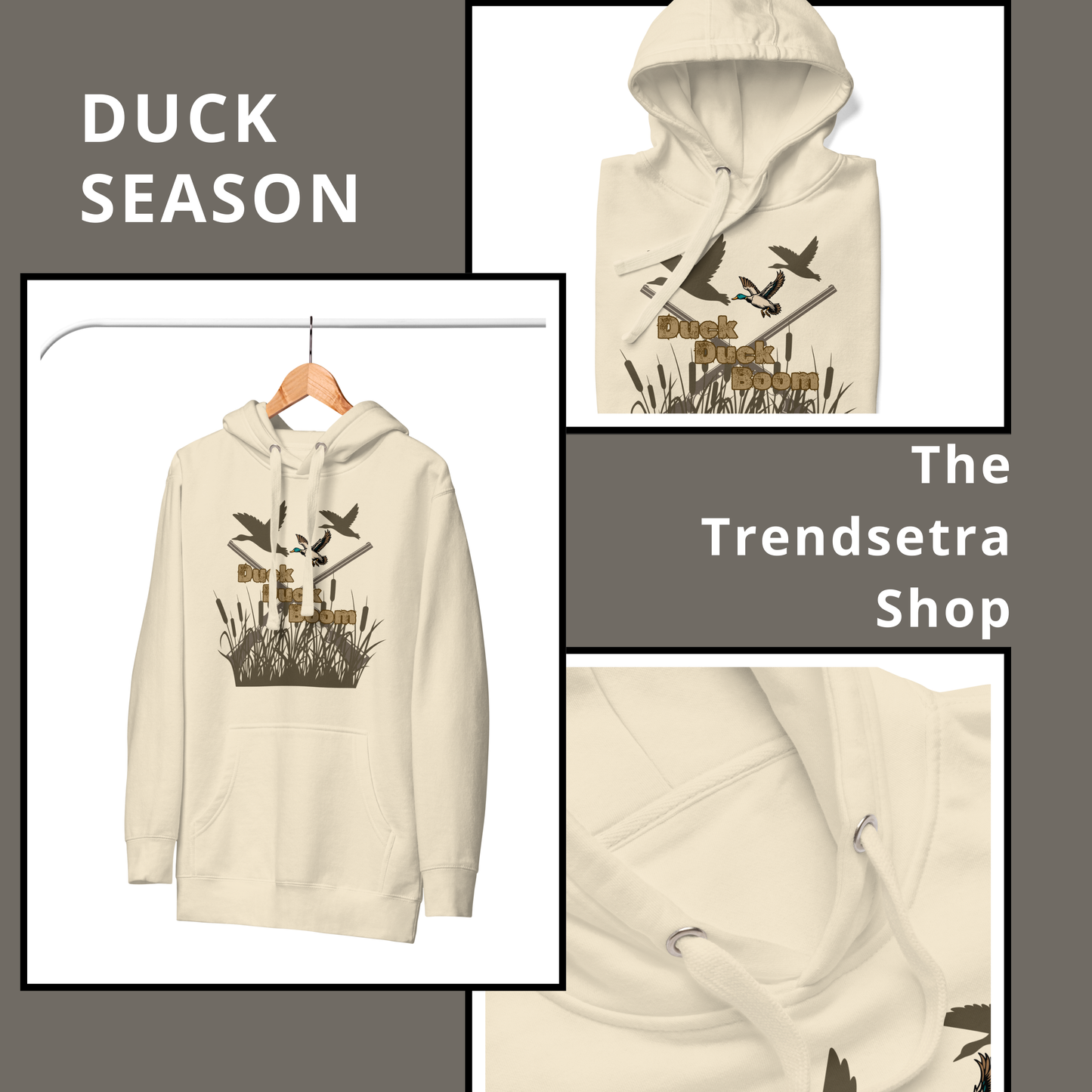 Vintage Duck Season Hoodie for Hunting Enthusiasts | Unisex Hoodie