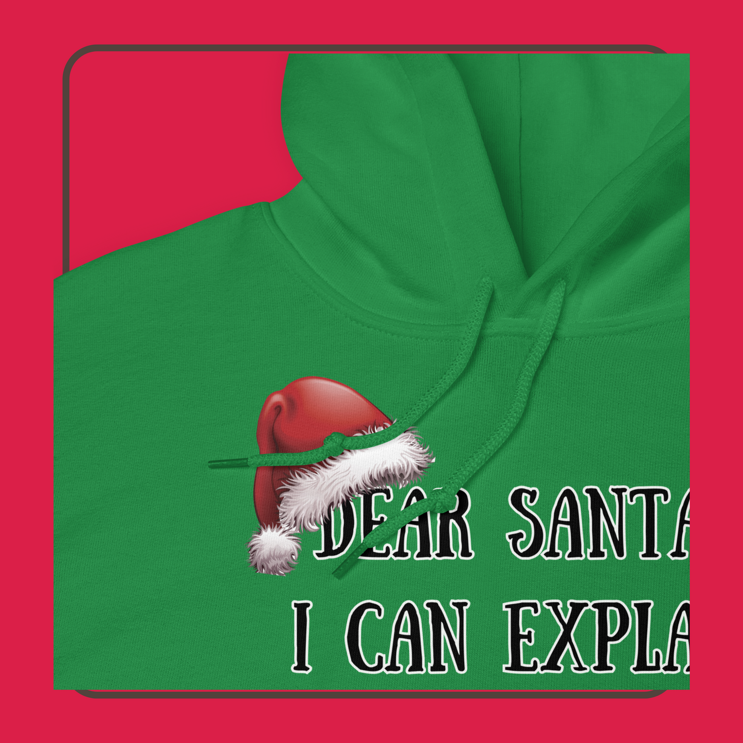 Humorous Santa Apology Hoodie: Unique Holiday Apparel | Unisex Hoodie