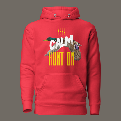 Duck Hunting Season Hoodie - Keep Calm Hunt On Hoodie | Unisex Hoodie