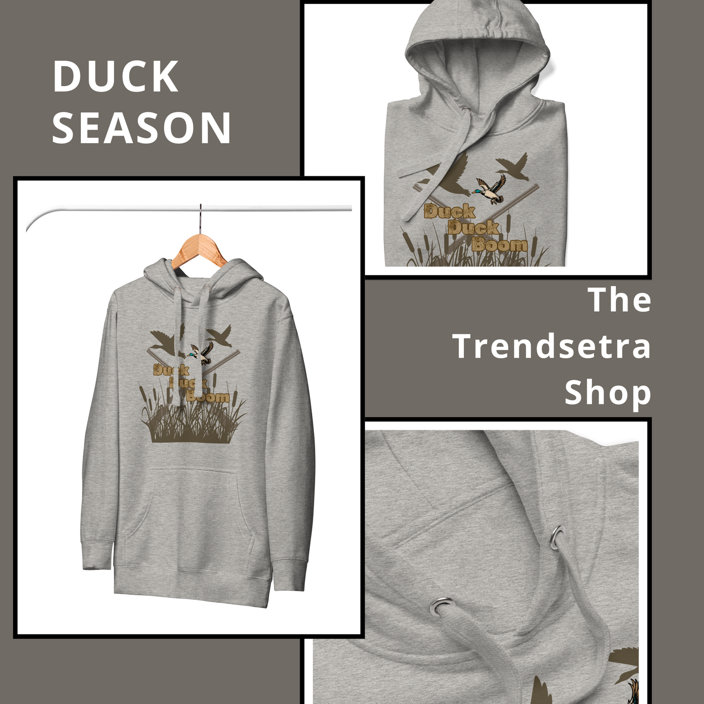 Vintage Duck Season Hoodie for Hunting Enthusiasts | Unisex Hoodie