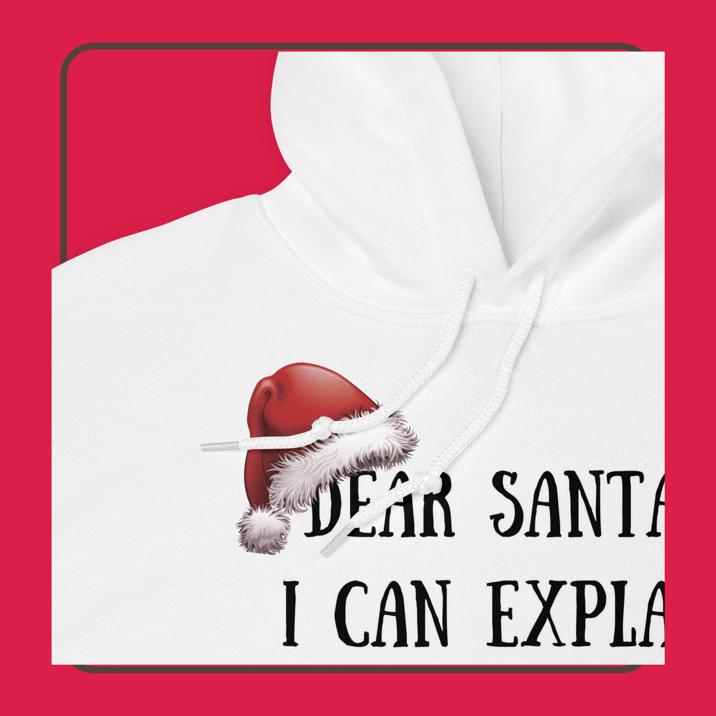 Humorous Santa Apology Hoodie: Unique Holiday Apparel | Unisex Hoodie