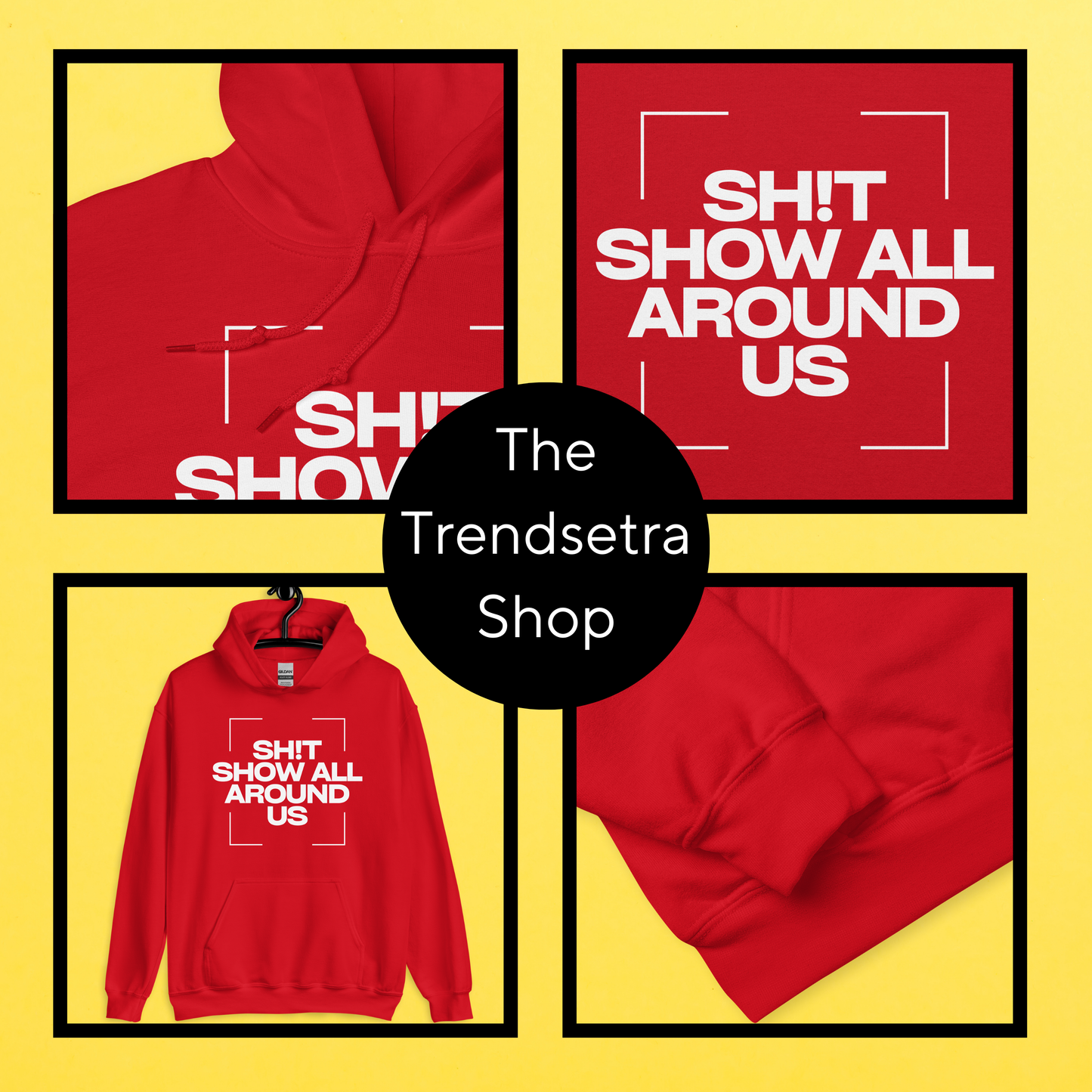 Humorous 'Shit Show' Hoodie: Perfect Comfort for Tough Times | Unisex Hoodie