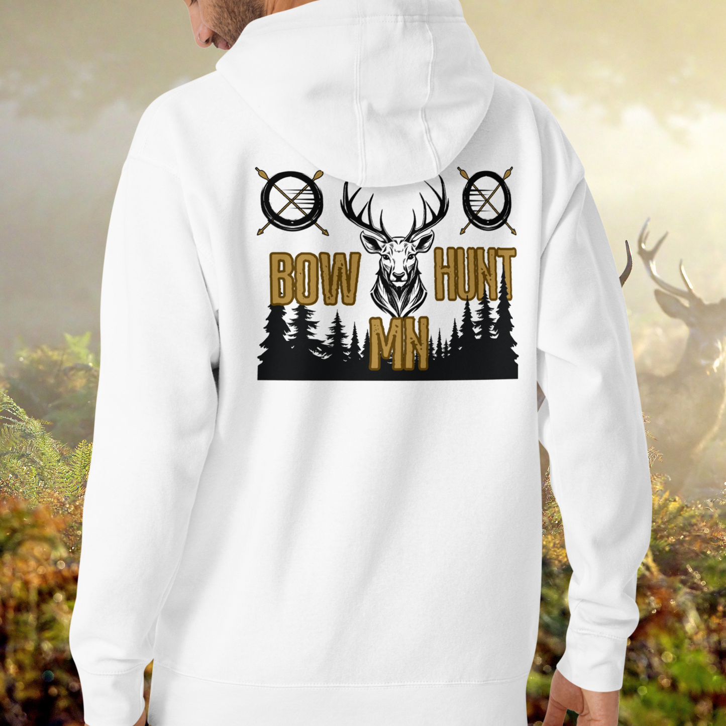 Deer Hunting Sweatshirt, Cozy Minnesota Hoodie | Unisex Hoodie