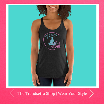 Namaste Yoga Lotus Flower Tank Top - Perfect Gift for Yoga Lovers | Women's Racerback Tank