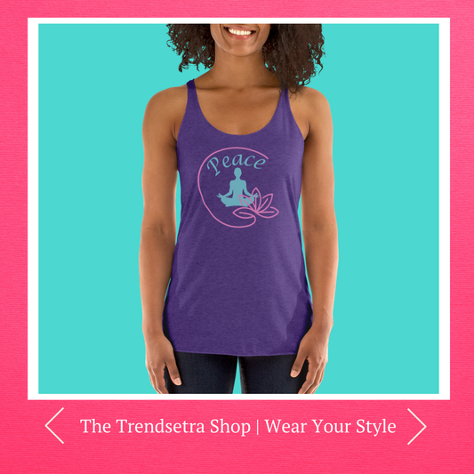 Namaste Yoga Lotus Flower Tank Top - Perfect Gift for Yoga Lovers | Women's Racerback Tank