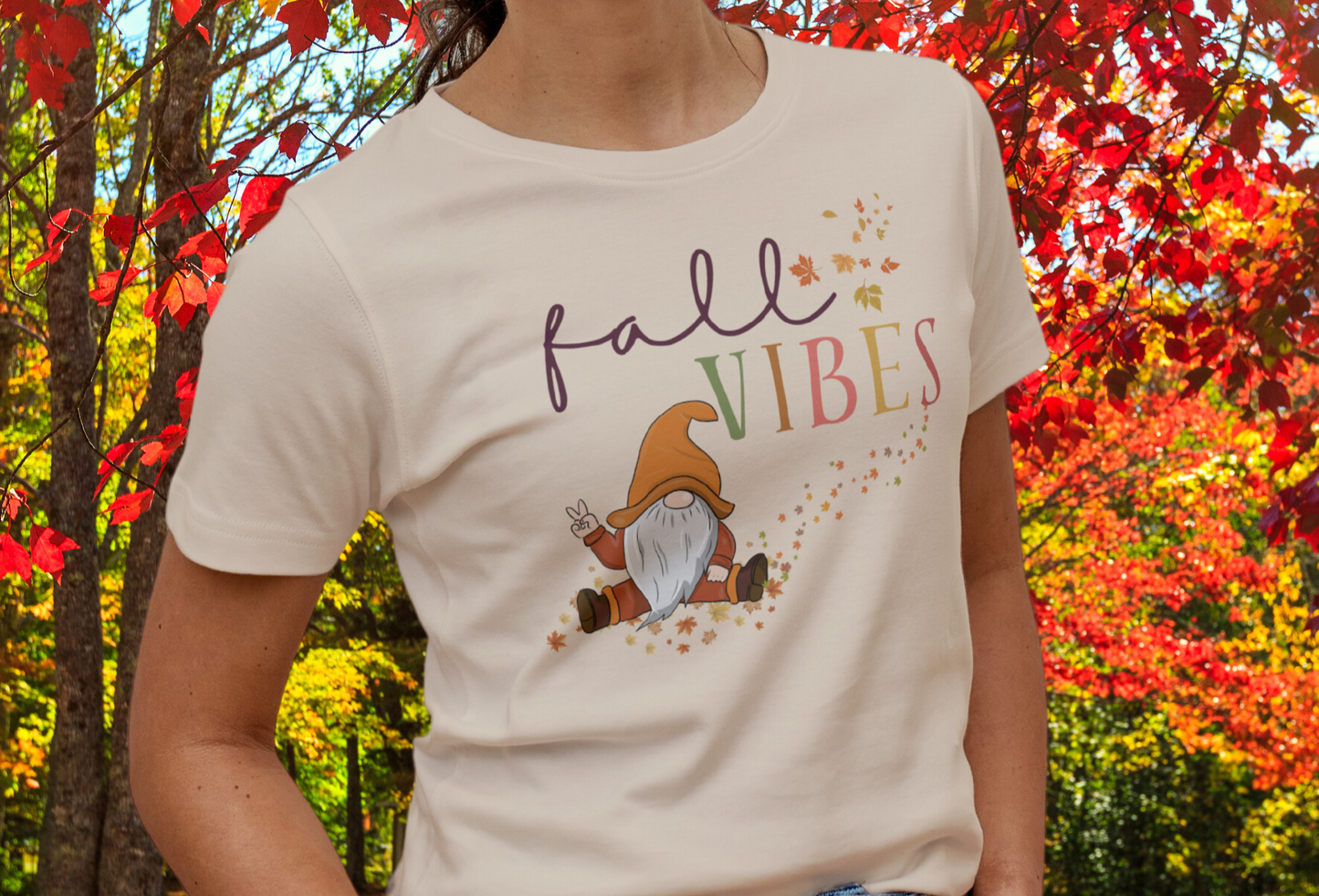 Fall Color Vibes Gnome | Unisex t-shirt