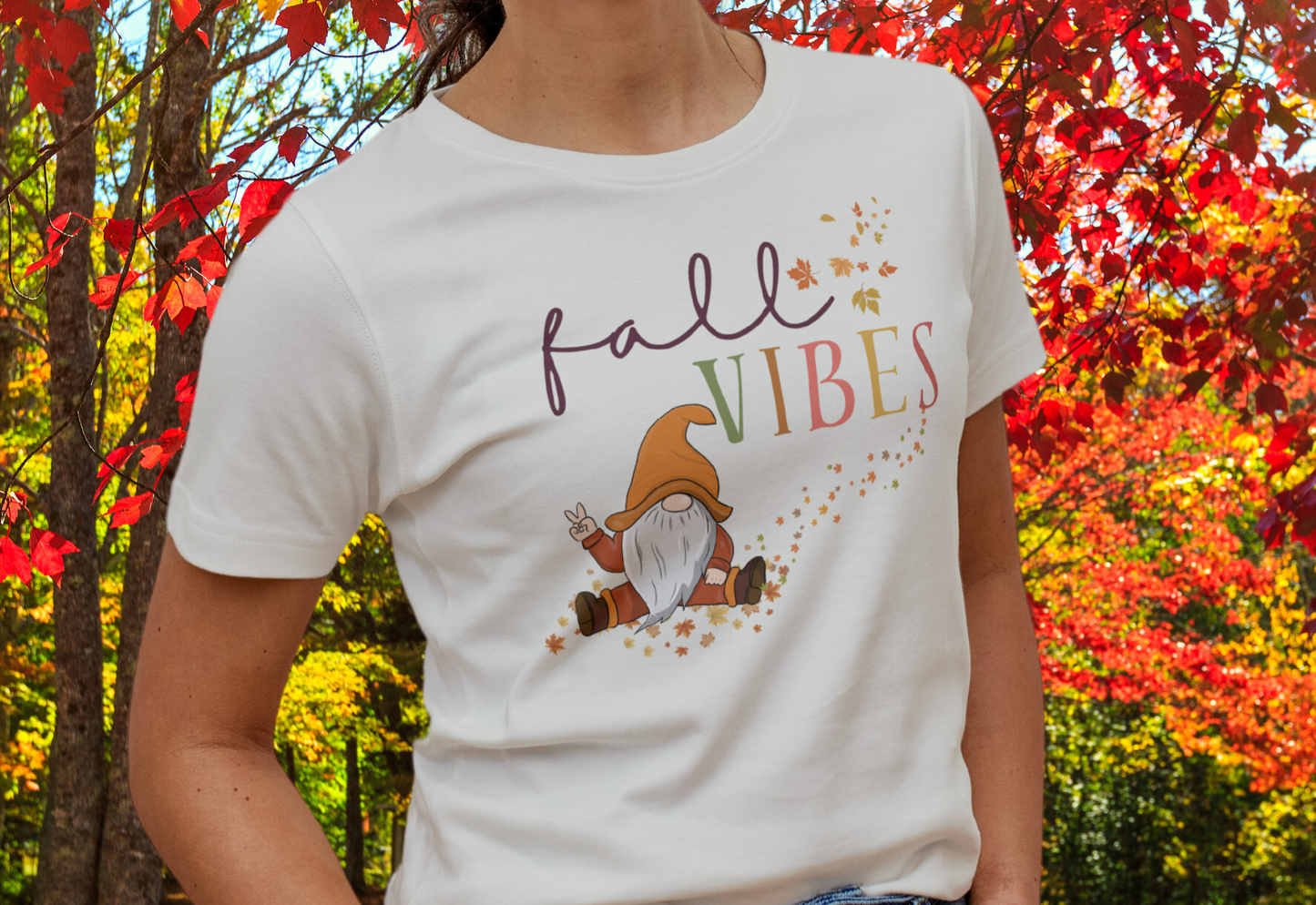 Fall Color Vibes Gnome | Unisex t-shirt