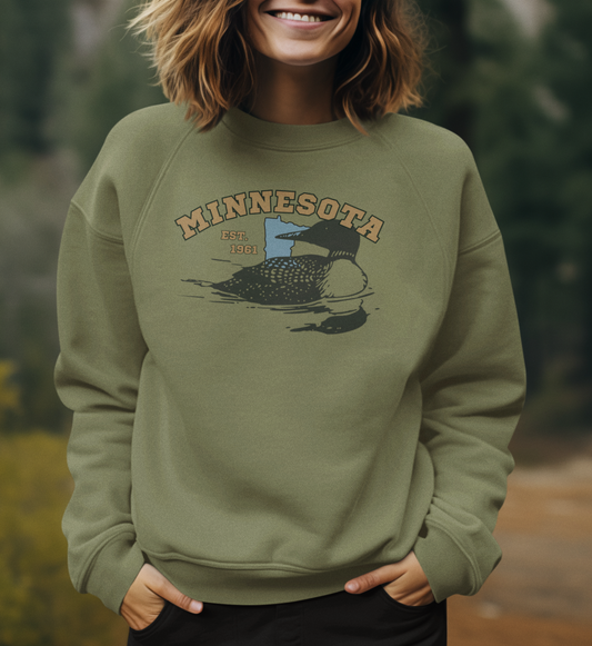 Minnesota Loon, Minnesota Nature shirt | Unisex Sweatshirt