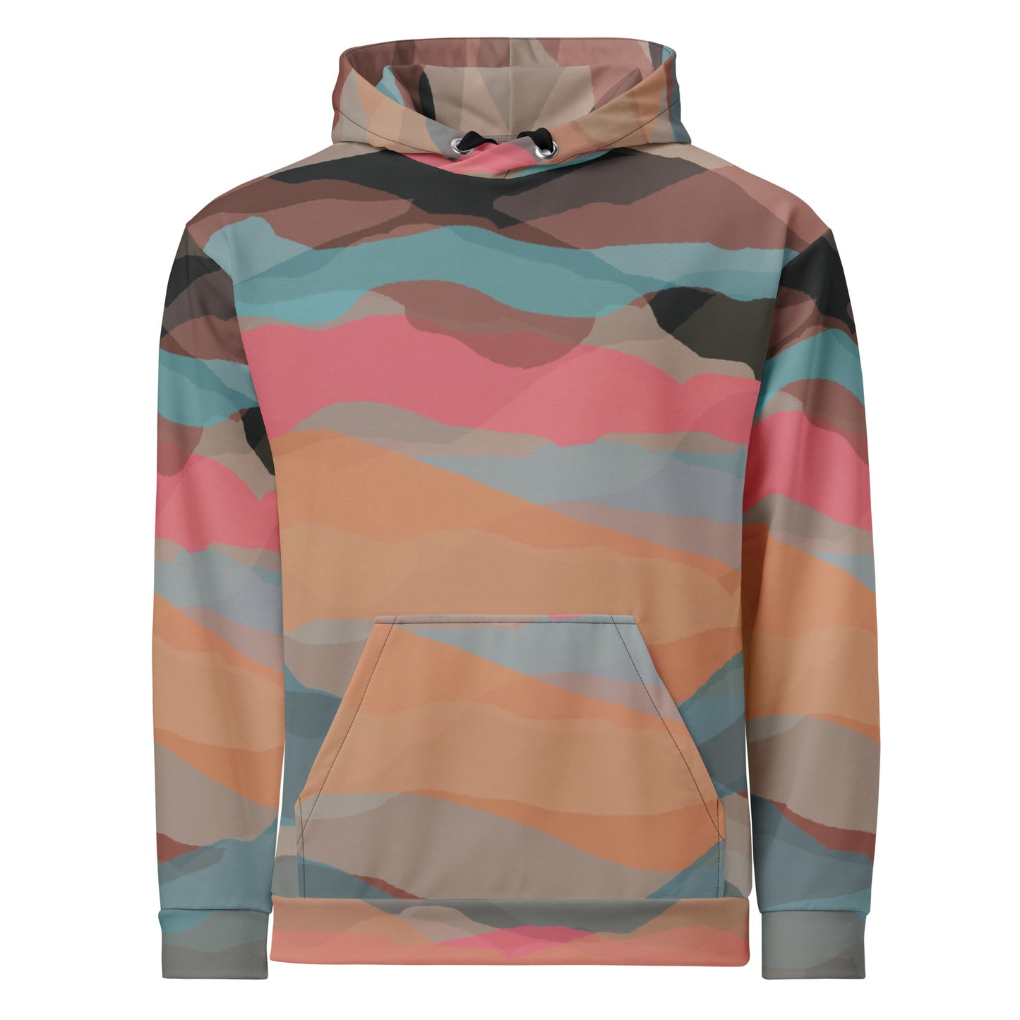 Comfy Camo Hoodie, Cool Desert Colors All Over Print | Unisex Hoodie