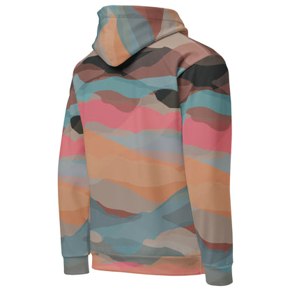 Comfy Camo Hoodie, Cool Desert Colors All Over Print | Unisex Hoodie