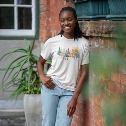 Outdoor Nature Fall Trees Scene Shirt | Unisex t-shirt