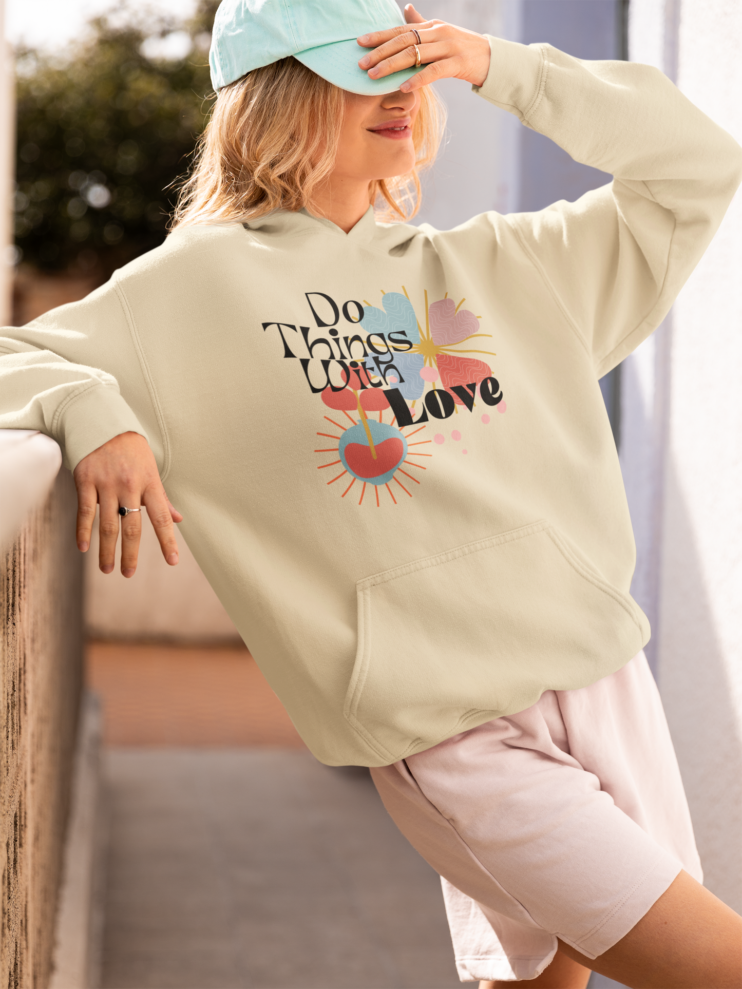 Embrace Love: Positive Affirmation Yoga Hoodie | Unisex Hoodie