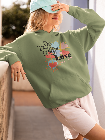 Embrace Love: Positive Affirmation Yoga Hoodie | Unisex Hoodie