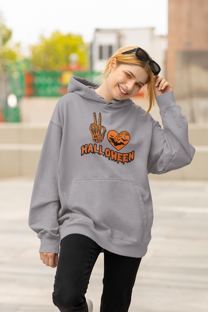 Halloween Hoodie, Peace Love Halloween | Unisex Hoodie