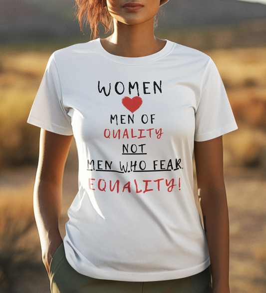 Empowered Women Love Quality Men, Unisex t-shirt.