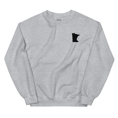 Minnesota Hockey Sweatshirt | Unisex Sweatshirt Sport Grey Front