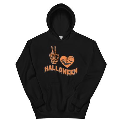 Halloween Hoodie, Peace Love Halloween | Unisex Hoodie