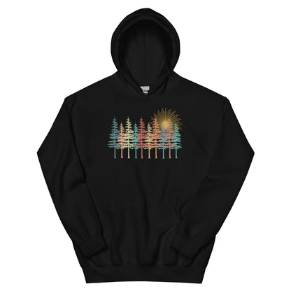 Fall Trees Scene Hoodie | Unisex Hoodie