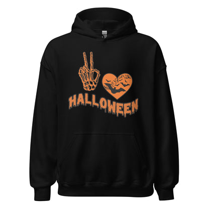 Halloween Hoodie, Peace Love Halloween | Unisex Hoodie