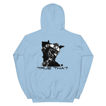 Minnesota Hockey Hoodie Shirt | Unisex Hoodie Light Blue Back