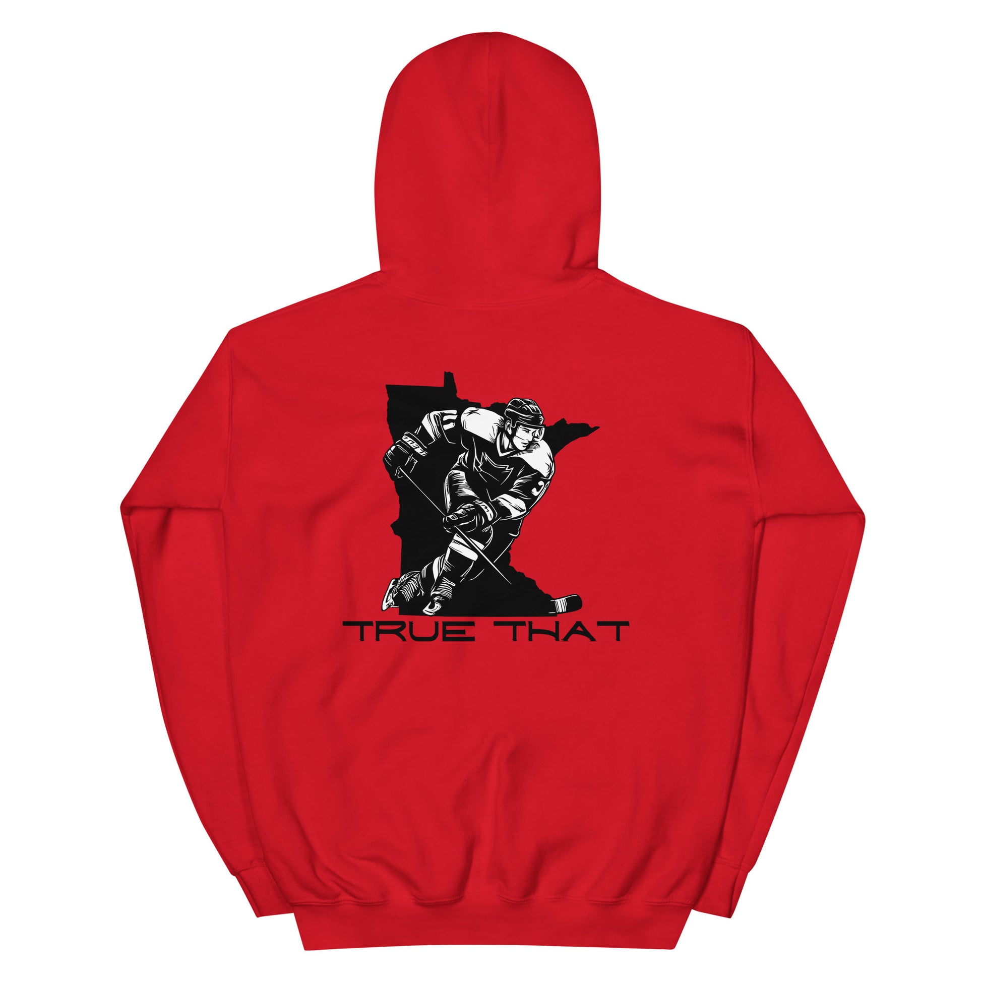 Minnesota Hockey Hoodie Shirt | Unisex Hoodie Red Back