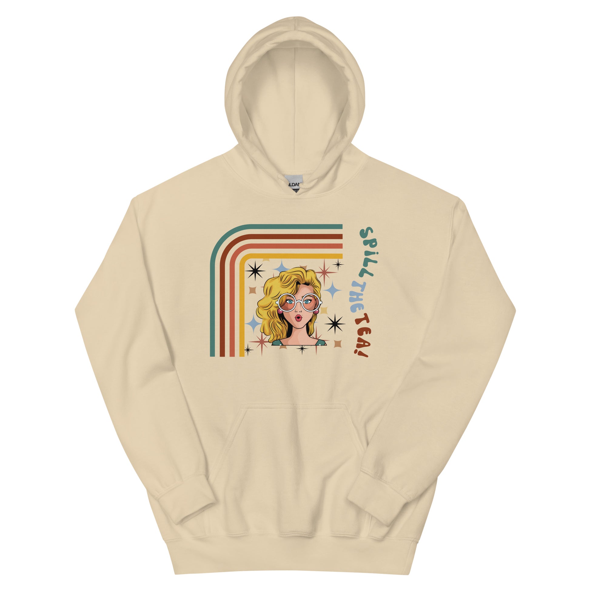 No Secrets Hoodie, Spill the Tea! | Unisex Hoodie Sand