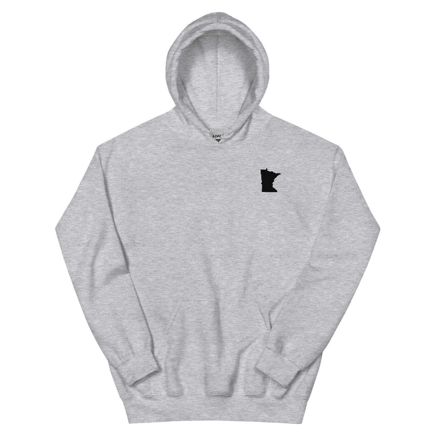 Minnesota Hockey Hoodie Shirt | Unisex Hoodie Sport Grey Front