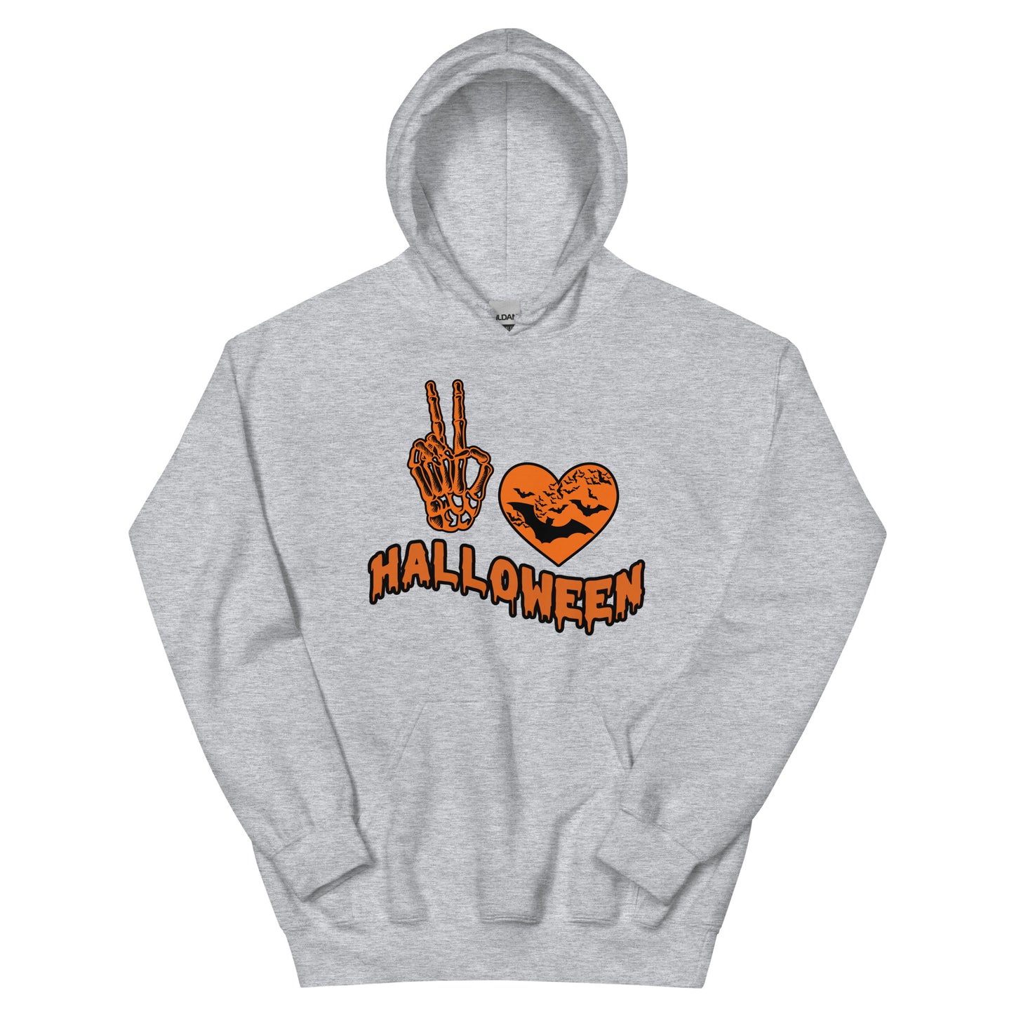 Halloween Hoodie, Peace Love Halloween | Unisex Hoodie