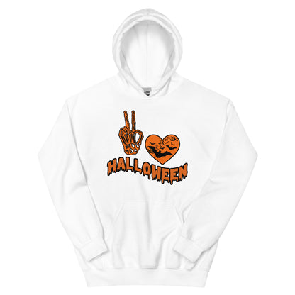 Halloween Hoodie, Peace Love Halloween | Unisex Hoodie