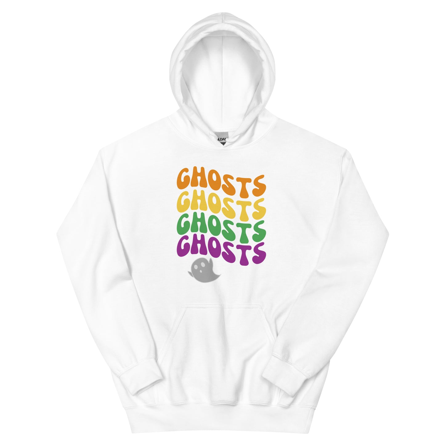 Halloween Ghost Colorful Wave | Unisex Hoodie