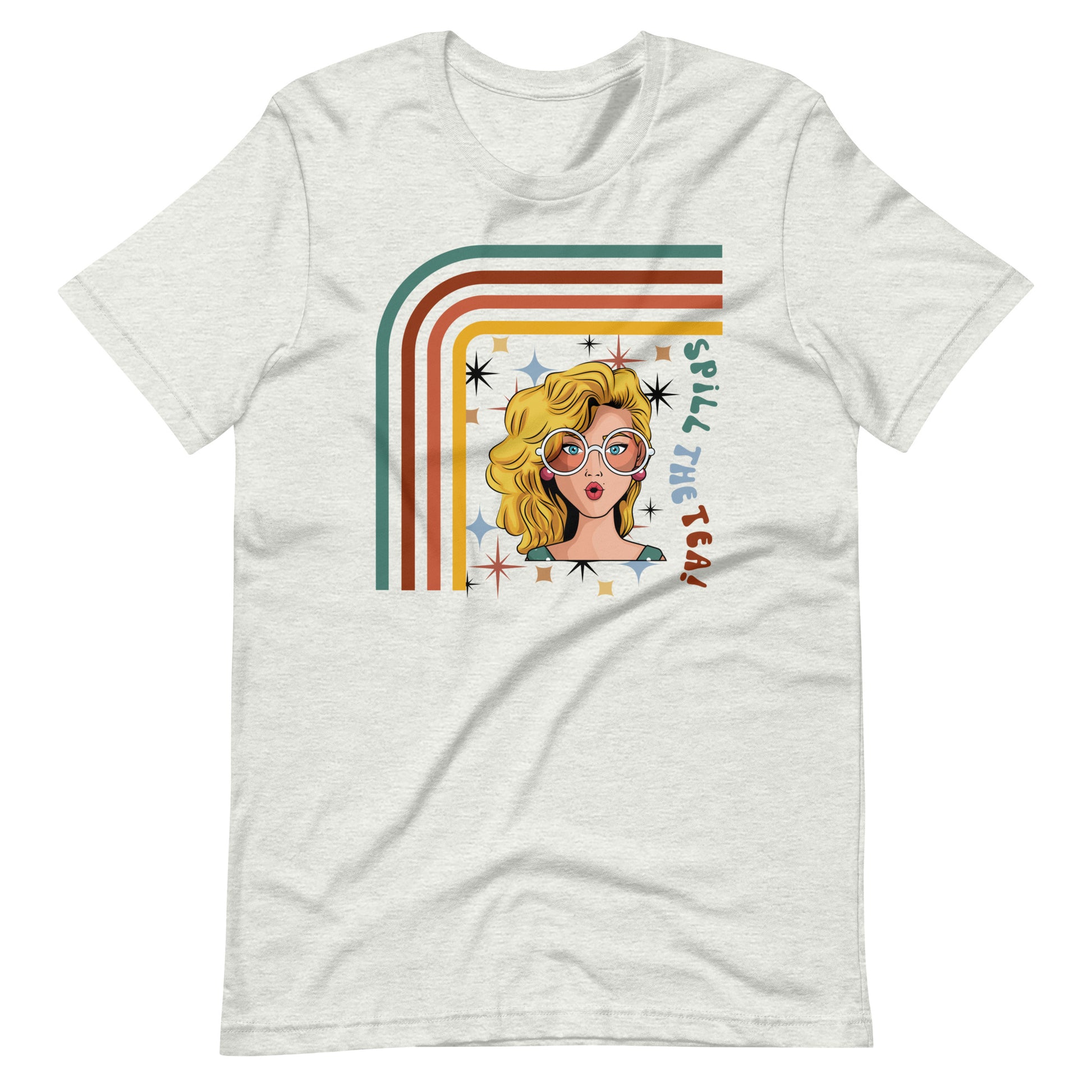 No Secrets Shirt - Spill the Tea! Retro Shirt | Unisex T-shirt Ash