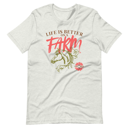 Country Girl Life is Better on a Farm Horse shirt | Unisex t-shirt