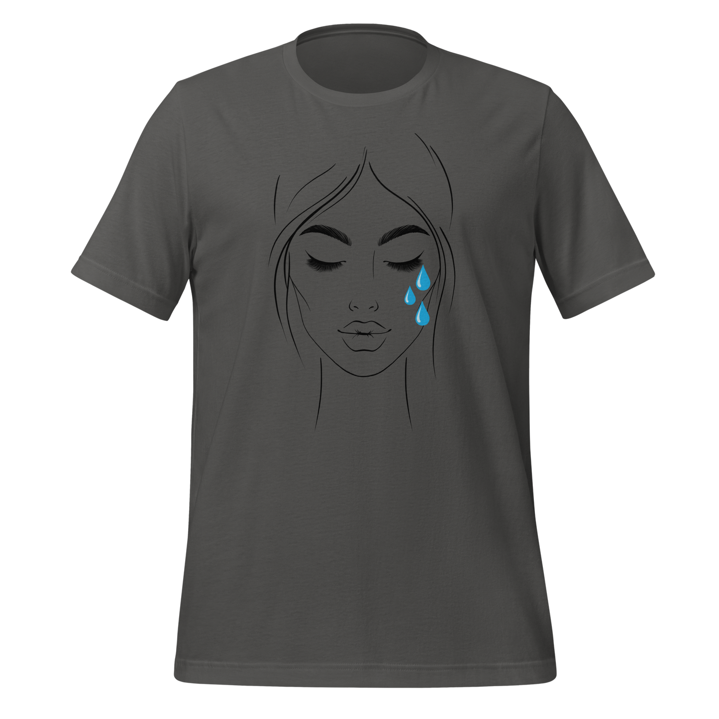 Elegant Girl Embracing Emotion | Unisex T-shirt