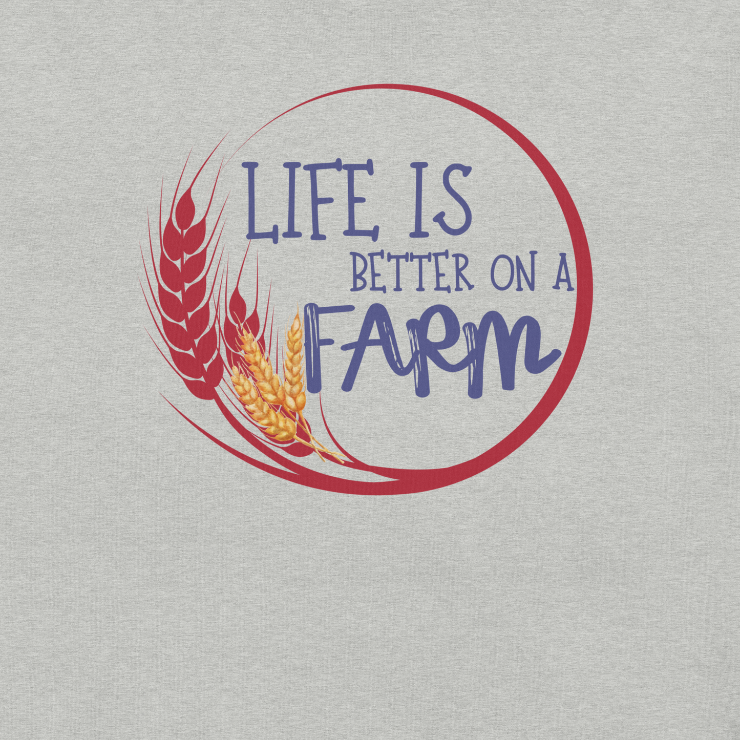 Life on a farm, farm lovers! Unisex t-shirt