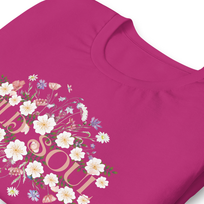 Floral Print Tee for Free Spirits and Wild Souls | Unisex t-shirt