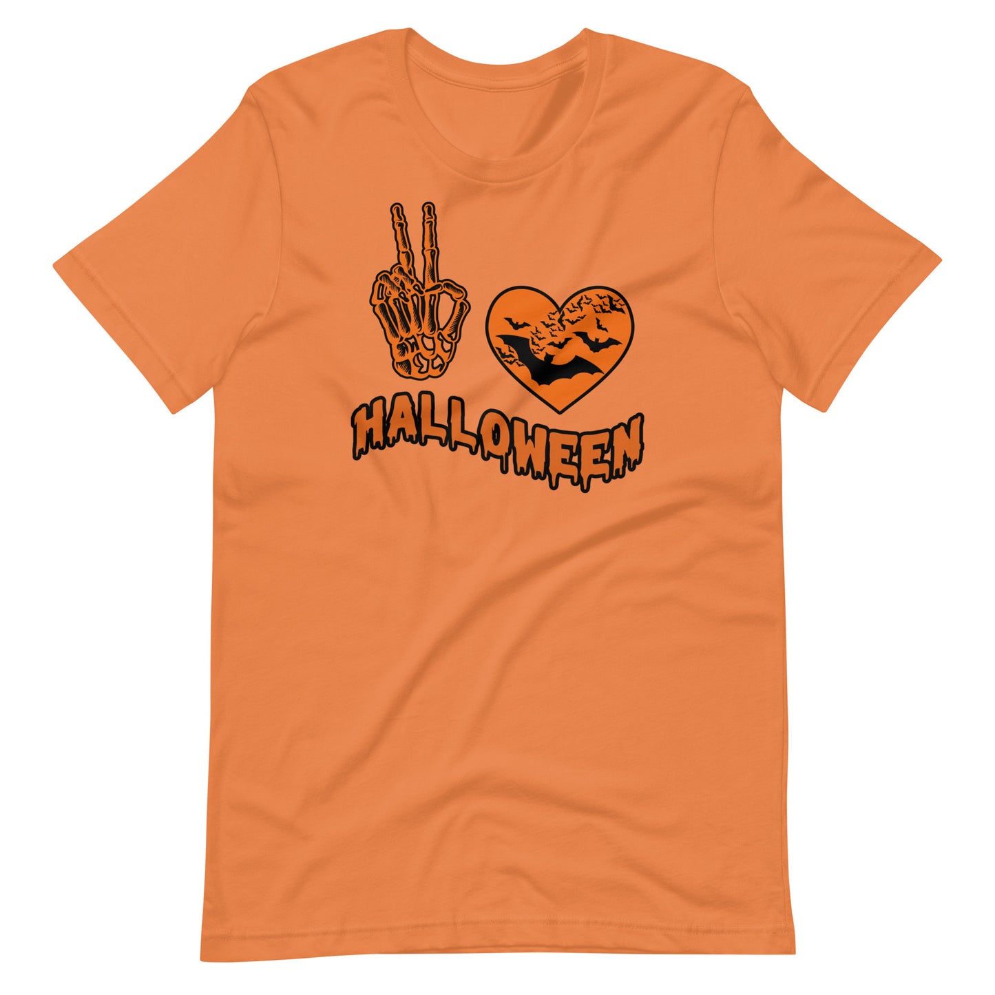 Halloween Shirt, Peace Love Halloween | Unisex t-shirt