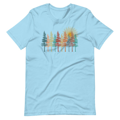 Outdoor Nature Fall Trees Scene Shirt | Unisex t-shirt