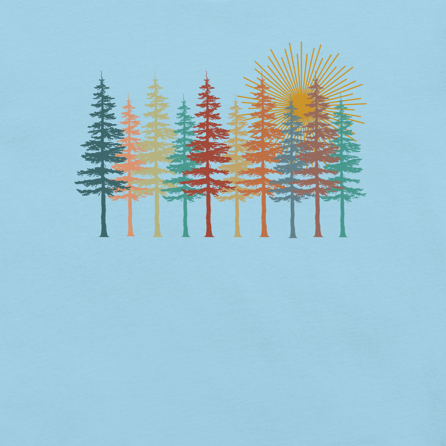 Outdoor Nature Fall Trees Scene Shirt | Unisex t-shirt